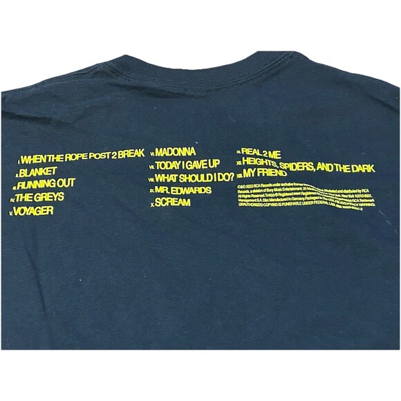 Video Store Rubberhead T-Shirt Kevin Abstract Merch Black Size M NWOT Tracklist - Picture 3 of 4